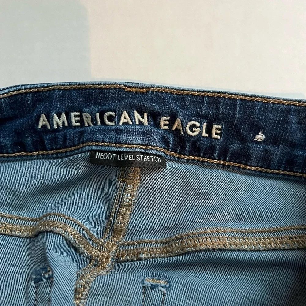 American Eagle Denim Hi-Rise Next level‎ Stretch Mini Skirt - Size 4